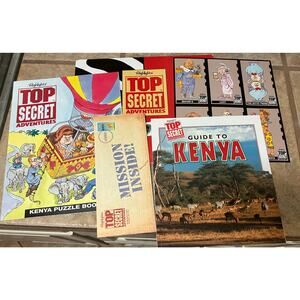 KENYA Top Secret HIGHLIGHTS Folder, Unused, Homeschool, Geography, Puzzles